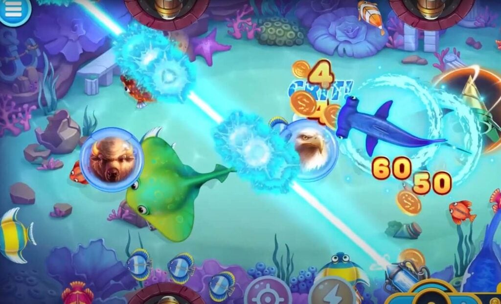 ฉากเกมยิงปลาสำหรับเลือกจากล็อบบี้ hi89
